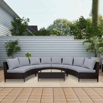 Semi circle patio discount set